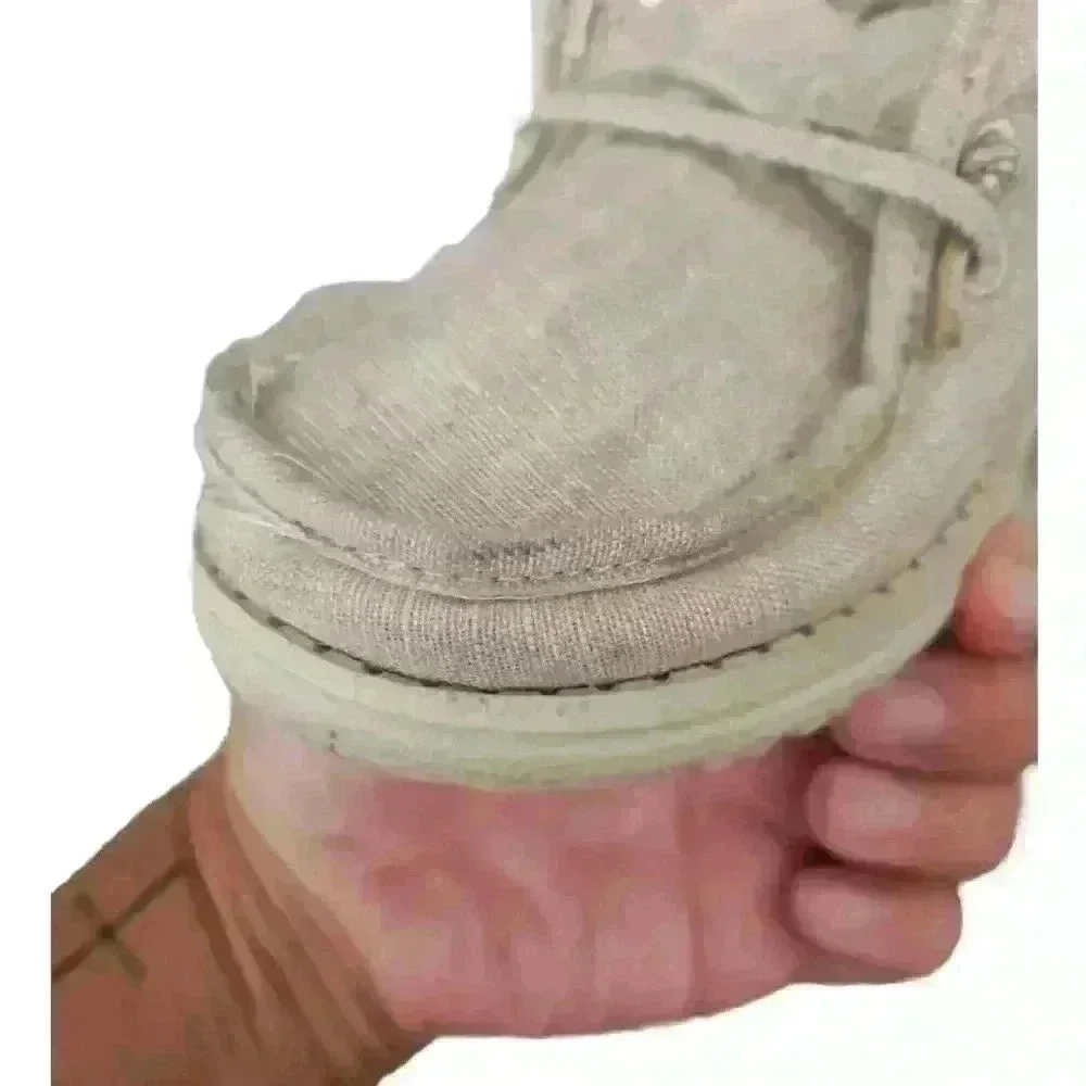 Hey Dude Toddler The Wally Beige Slip On Loafer Boat Shoe Toddler K9